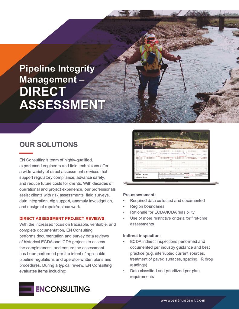 Pipeline Integrity Management – Direct Assessment