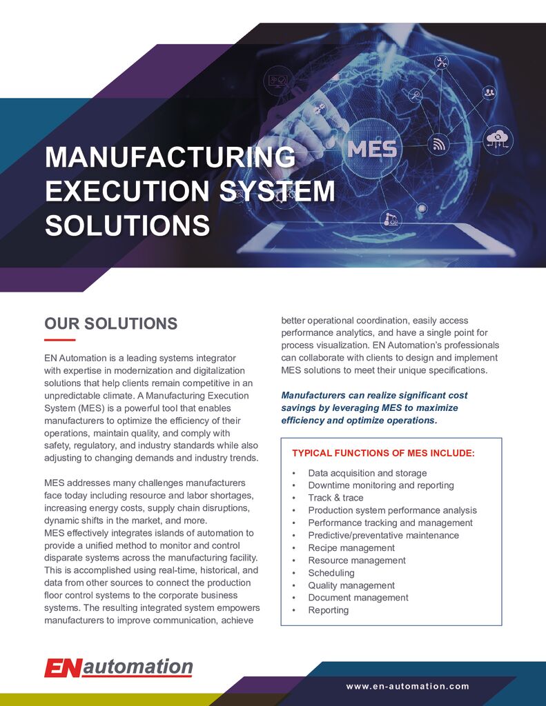 Manufacturing Execution System Solutions
