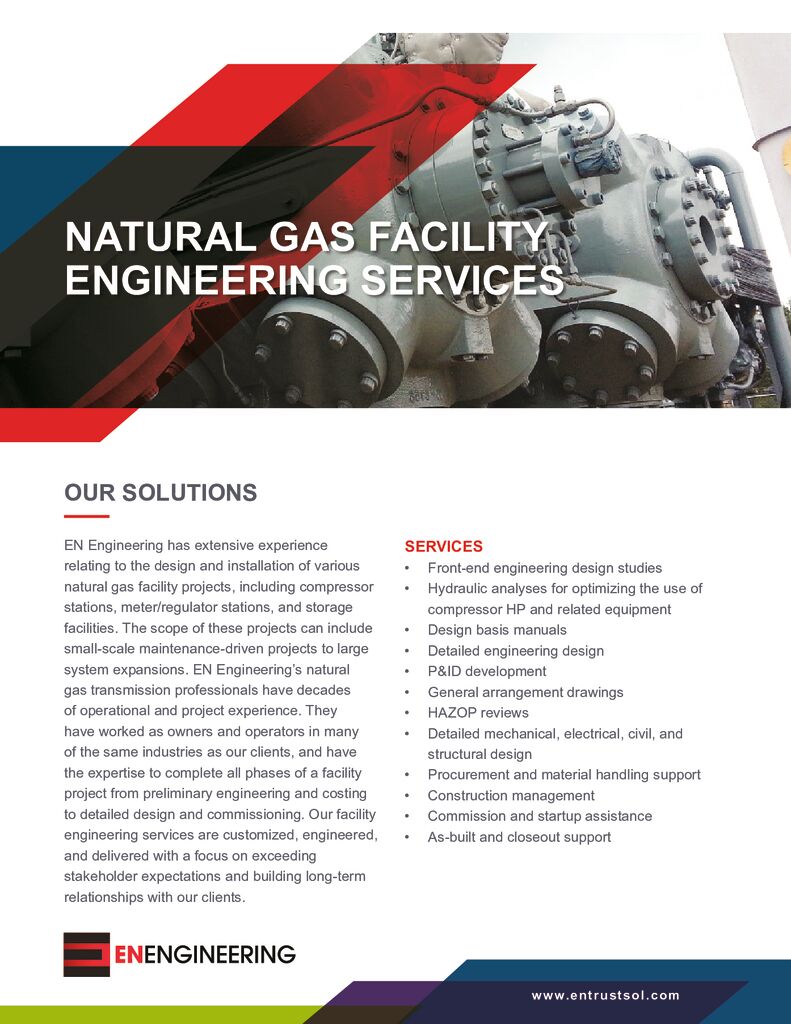 Natural Gas Facility Engineering Services